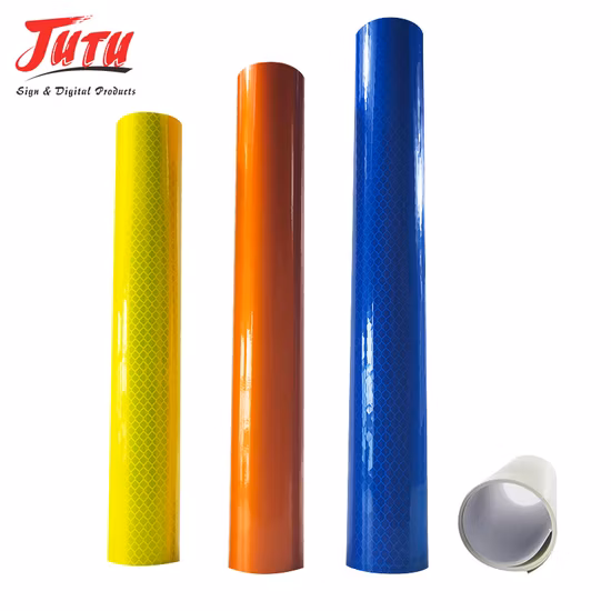 Jutu utilizado en señales de tráfico película reflectante acrílica para área comercial