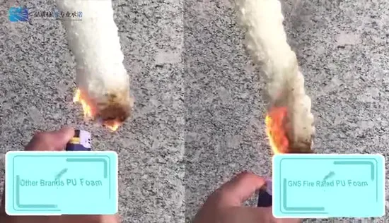 B1 Material de construcción Espacio de construcción Relleno ignífugo Espuma adhesiva de PU para construcción de proyectos de uso especial