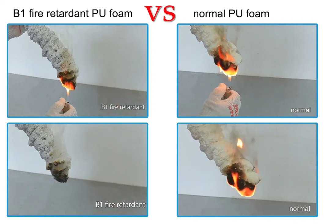 B1 Construction Material Building Gap Fire Retardant Fill PU Adhesive Foam for Special Use