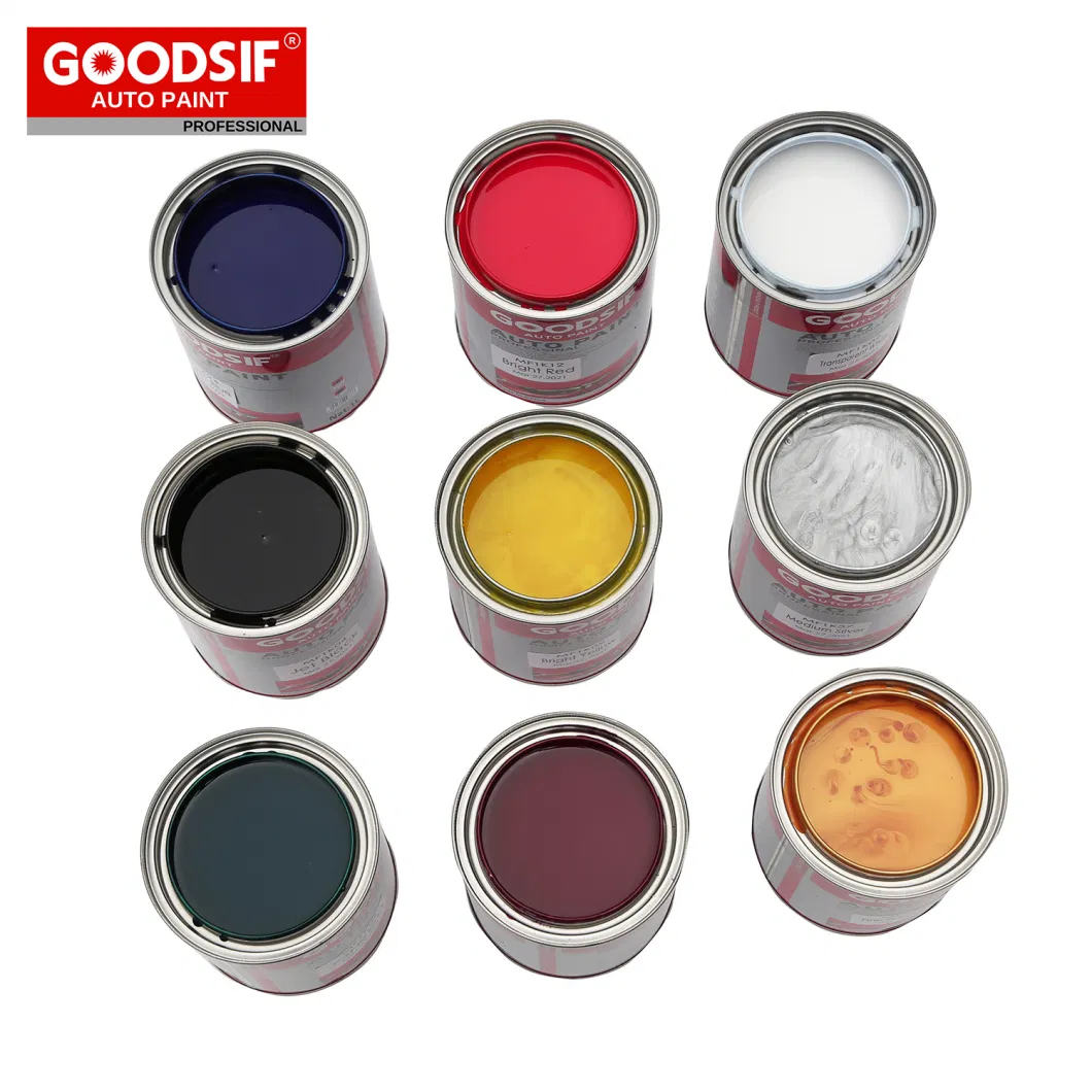 High Hardness Car Refinish Paint Goodsif 1K 2K Series Tinter System Clear Coat Auto Body Shop Repair Primer Automotive Paint