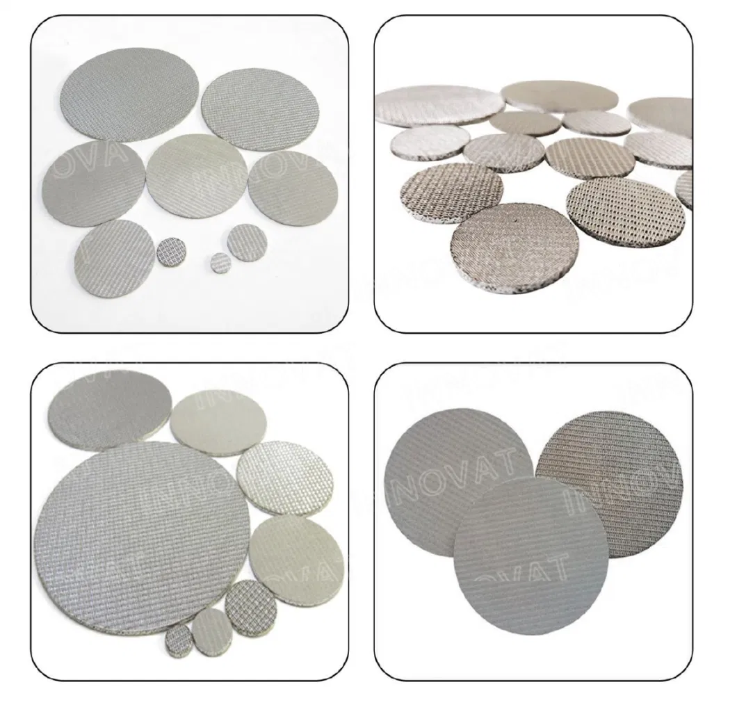 Stainless Steel 304 316 Wire Mesh Sintered Disc Filter Element Wire Mesh Filter Disc