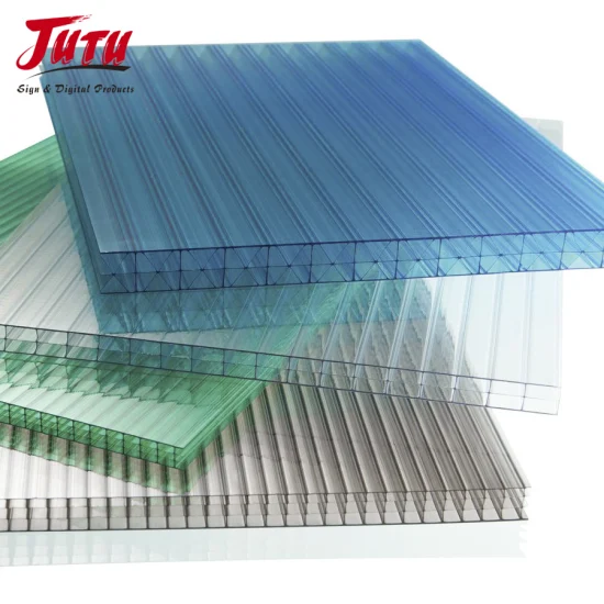 Paneles para techos Jutu Recubrimiento UV de policarbonato Twinwall 6 mm